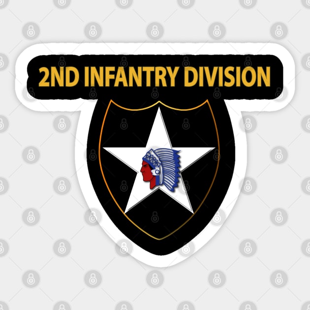 SSI - 2nd Infantry Division Sticker by twix123844